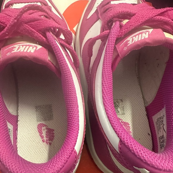 Nike Women's Fuchsia and White Sneakers - Picture 5 of 5